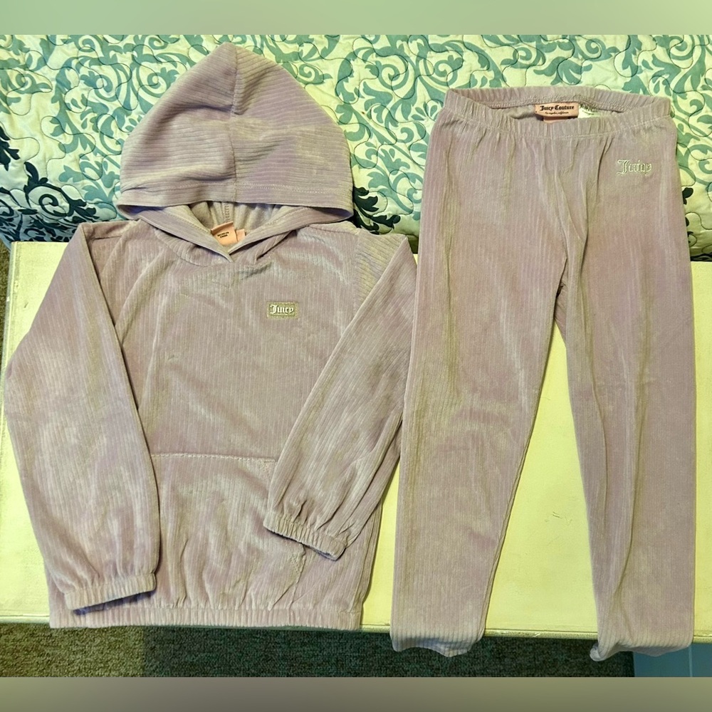 Juicy Couture Light Purple Velour Hoodie and Pants